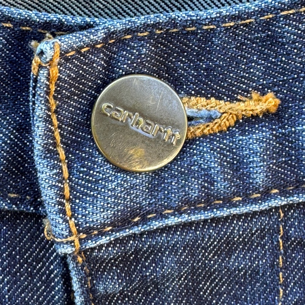 Carhartt Relaxed Fit Jeans Women 12R Dark Wash NWOT Durable Cotton Blend Denim - Picture 3 of 12